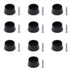 10-Pack Cutting Board Rubber Feet - Non-Slip Round Bumpers to