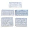 3D Letters and Numbers Nail Art Mold Silicone Combination Decorative