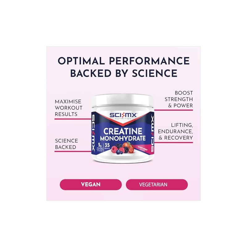 SCI-MX Creatine Monohydrate Powder 250g Ultra Pure Creatine • Mixed