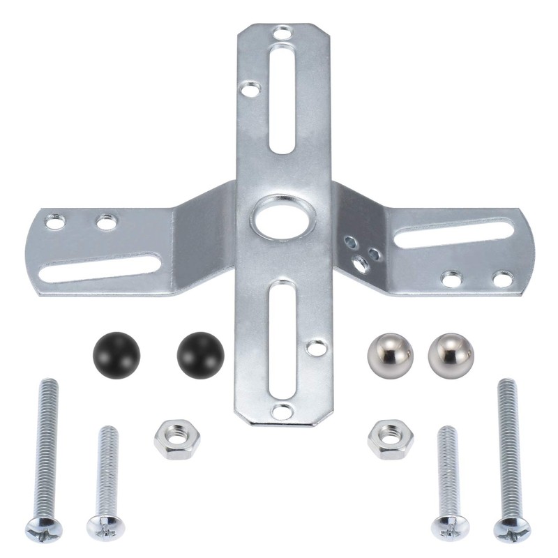 Canomo 4" Universal Light Fixture Crossbar 360 Rotation, Cross-Shaped Lighting