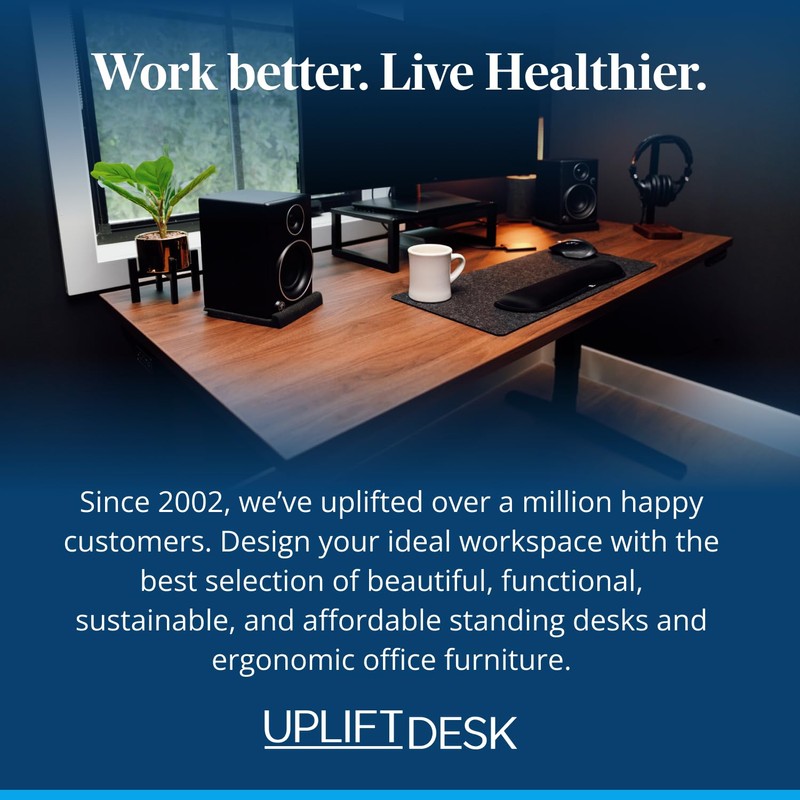 Uplift Desk E7 LED Clamp Lamp (Black)