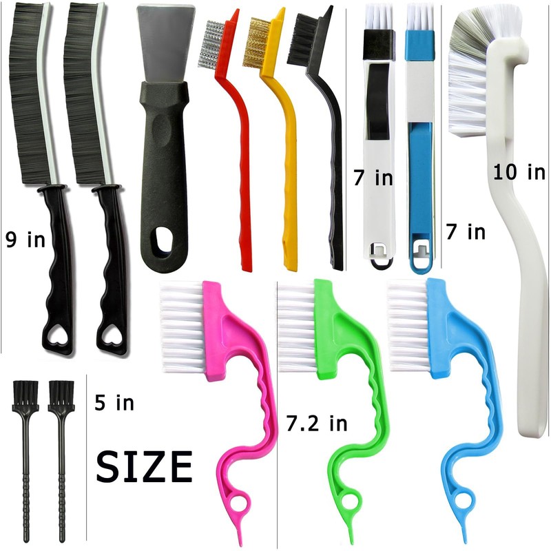 14 Pcs Small Crevice Cleaning Brush Set, Multifunctional Groove Gap