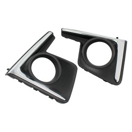 DooFig Front Left and Right Fog Light Bezel Trim Cover for Subaru Crosstrek 2016 2017