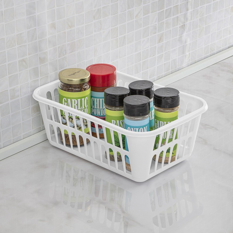Sterilite Storage Basket, Plastic Basket to Organize Closets, Shelves or
