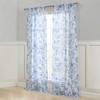 Laura Ashley Summer Palace Window Curtains with Rod Pocket, 96-inch