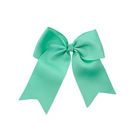 NYFASHION101 Women's Girls' Smooth Grosgrain Ribbon Bow Alligator Clip, Mint