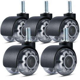 2” Office Chair Caster with M10 x 25 Threaded Stem Heavy-Duty Smooth Rolling Safe for All Floors Silent and Durable Replacement for Home and Office Chairs