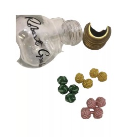 Robert Graham, 3 Pair Knot Elastic Cufflinks w Collectible Logo "Light Bulb" Jar