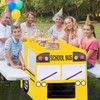 2Pcs 6 Ft School Bus Tablecloths Birthday Party Decorations School