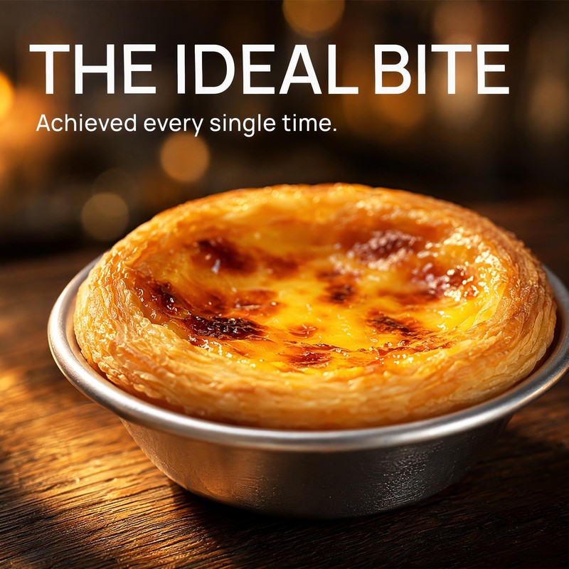 Nonstick Egg Tart Molds 6 Pack Carbon Steel Mini Pie