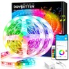 DAYBETTER 100Ft Smart Led Lights,5050 RGB Led Strip Lights Kits