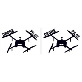 StickerTalk Drone Pilot Stickers, 1 Sheet of 2 Stickers, 3 inches by 2 inches Each