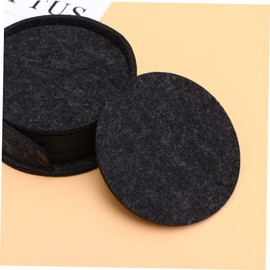 iplusmile 10PCS Dark Grey Felt Mats Nonslip Insulation Coasters for Furniture and Flower Pots Round Shape Protective Mats for Home and Garden Durable Floor Protectors