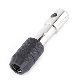 Tap, 6 Piece Tap Set M6-M12 Bearing Steel Taps with T-shaped Wrench for Tapping Hand Tool Kit, Taps and Dies