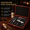 9-Piece Wine Opener Set with Wooden Gift Box – Stainless