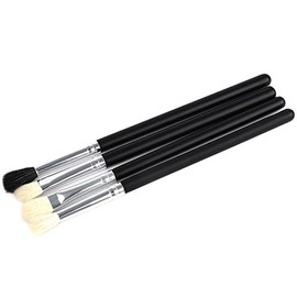 ELEGANI Eye Makeup Cosmetic Wool Eyeshadow Powder Foundation Blending Brush Set (4x pcs)