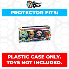 Display Geek, 1 x Plastic Pop Protector Compatible with 4 Pack Iron Maiden Live After Death Glow in The Dark Funko Pop Box, Kollector Protector