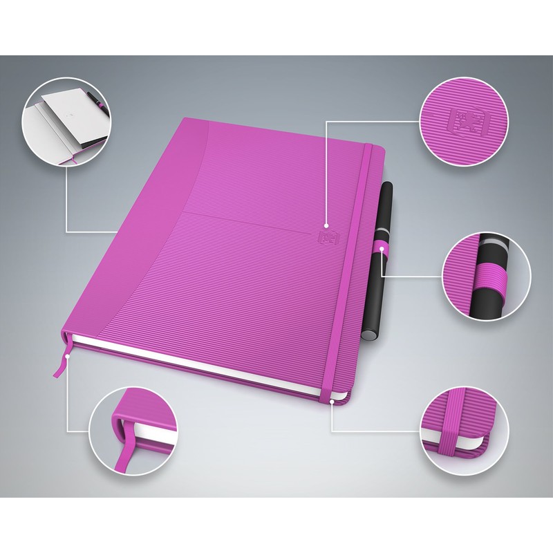 Oxford Signature A5 Hardback Cover Casebound Journal Notebook Ruled 160