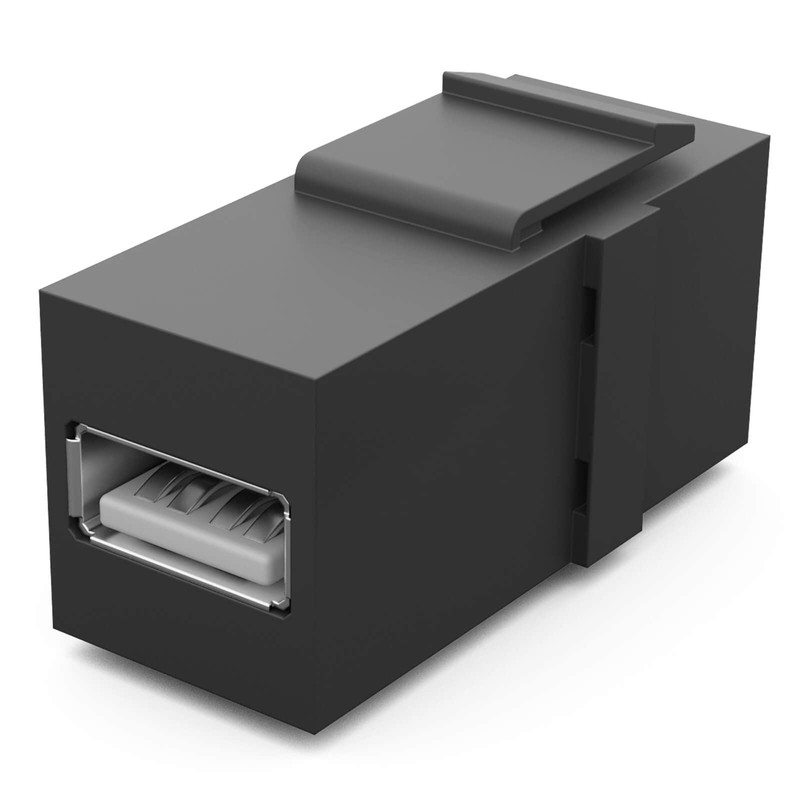 HB-DIGITAL Keystone Module with USB 2.0 BF/AF Female Multimedia Keystone