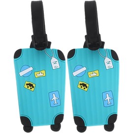 INOOMP Etiquetas De Equipaje Para Maletas Con Nombre Y Dirección 4 Piezas Etiquetas De Viaje Flexibles Y Ligeras Accesorios De Viaje Para Identificar Equipaje Y Mochilas