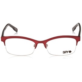 SPY Avery - Gafas rectangulares para mujer, Burgundy, 52 mm