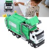 1:32 Garbage Truck Toy with Dumpster 4 Trash Bins Friction