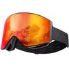 WEIERYA Ski Goggles OTG, Anti-Fog Snow Snowboard Goggles Over Glasses