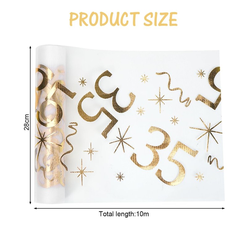 Table Runner Birthday 28 cm x 10 m Table Decoration