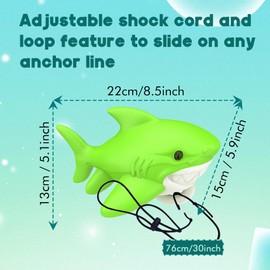 Shark-Shaped Floating Anchor Marker Buoy High-Visibility & Durable PVC Anchor Float for Kayaks, Boats & Jet Skis – Lightweight & Easy to Use Prevents Anchor Accidents in Shallow Water