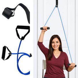 Shoulder Pulley, Pulley System for Physiotherapy Over the Door, Arm and Hand Muscle Exercise with Adjustable Resistance, Home Gym Cable Pulley for Upper Body Workouts