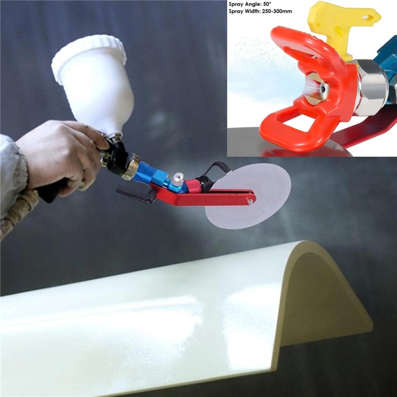 Universal Paint Baffle Adjustable Sprayer Guide with G7/8in Connector for