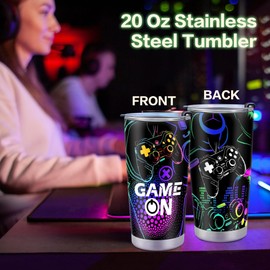 Guguden Gamer Gifts for Men Boyfriend Husband Him, Cool Gaming Birthday Gifts Basket for Teenage Boy, Stuff Game Room Decor Gift for Man Video Game Lover