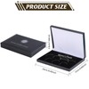 beinkmake Coin Display Case PU Black Velvet Display Coin Box