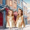 Kate Christmas Photography Backdrops 7x5ft/2.2x1.5m Heavy Snow Christmas Tree Street