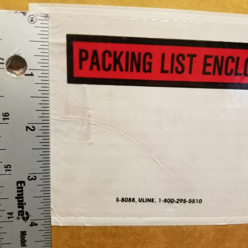 ULINE 200 ULINE Super Stick Packing List Enclosed 4 x