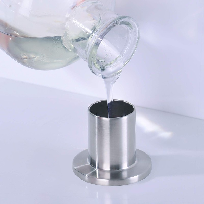 Kitchen Sink Soap Dispenser Brushed Nickel BZOOSIU Solid Brass Pump