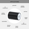 sourcing map 4Pcs 20 x 30mm M5 Thread Female Rubber