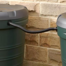 Original Organics Water Butt Connector Pipe Link Kit - Includes 50cm Hose and All Fittings - Connect Additional Water Butts to Increase Rain Collection Volume