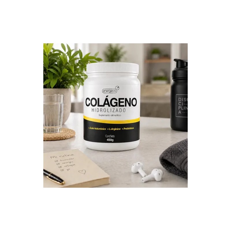 Cólageno Hidrolizado L Arginina Acido Hialurónico 450g 3pack