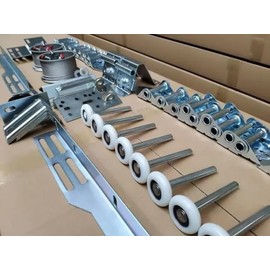 Easy Fix Hardware Garage Door Parts Installation Bundle Kit Set for 16' by 7' Overhead Doors | Fix Replace Garage Hardware Brackets, Drums, Cables, Hinges, Rollers, Screws, Door Jamb, Bearing, Bolts