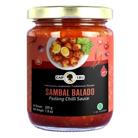 Sambal Balado (Hot) - Padang Chilli Sauce - 8.47oz (Pack of 1)