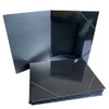 Janrax A4 Black Laminated Card 3 Flap Folder with Elastic