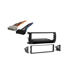 Harmony Audio Compatible with Dodge Dakota 2001 Single DIN Car Stereo Harness Radio Install Dash Kit Package