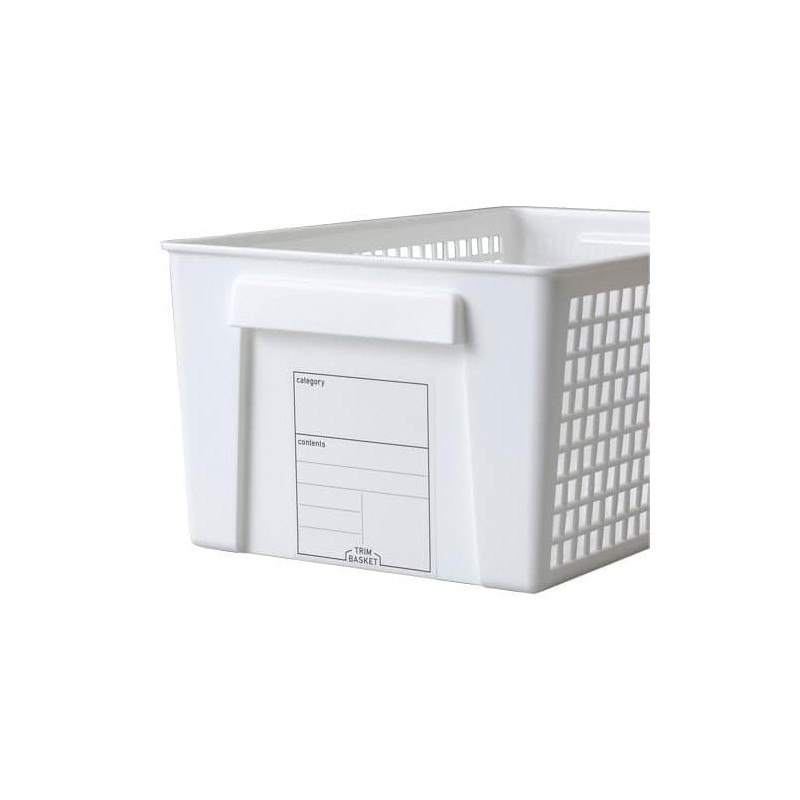 Trim Basket Wide White