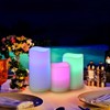 yucanucax Remote Control Rechargeable Flameless LED Candle Light, Outdoor/Indoor Color