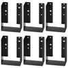 GBGS 6 Pcs 4 x 6 Concealed-Flange Black Light Joist