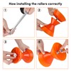 VEITHI Boat Trailer Roller 3 inch, 3-Piece Polyurethane Bow Roller