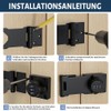 Hasp Hasp Security Hasp Lock, 4 Inch Combination Lock, Cabinet