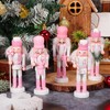 VALICLUD 5pcs Christmas Nutcracker Ornaments Mini Nutcracker Soldier Figures Wooden