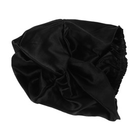 Ipetboom Double Layer Satin Sleep Cap for Women Soft Elastic Hair Bonnet Multifunctional Use for Night or Day